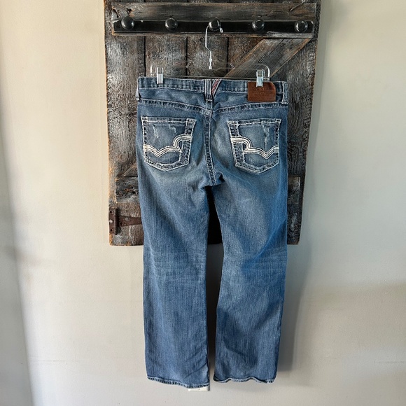 Men's Big Star Pioneer Regular Boot Cut Stone Wash Jeans - Picture 2 of 4